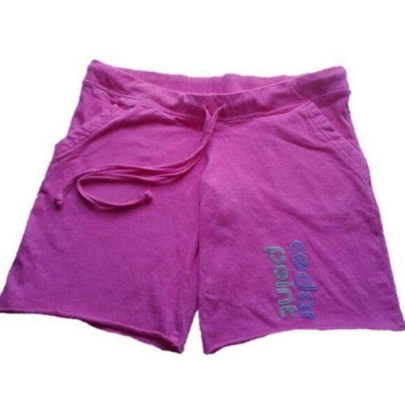 Cedar Point Shorts Small Dark Pink French Terry - Picture 1 of 5
